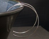 Medium Sterling Silver Hoop Earrings