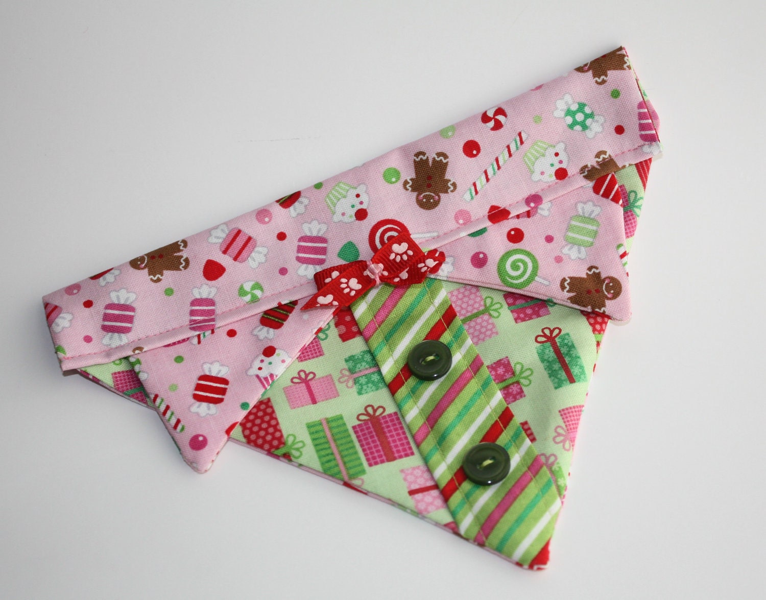 Christmas Collar Bandana Sz S