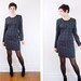1980s Green and Blue Plaid Wiggle Dress - S