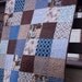 guitar throw quilt // boys large throw or twin coverlet