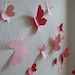 Butterfly flying wall stickers in two shades of pink - Set of 30 - FREE SHIPPING - FOR LILLY
