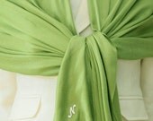 Apple green pashmina scarf, Bridesmaid Shawl, Bridesmaid Gift, bridal accessories, wedding gift