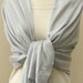 5 silver shawls with monogram