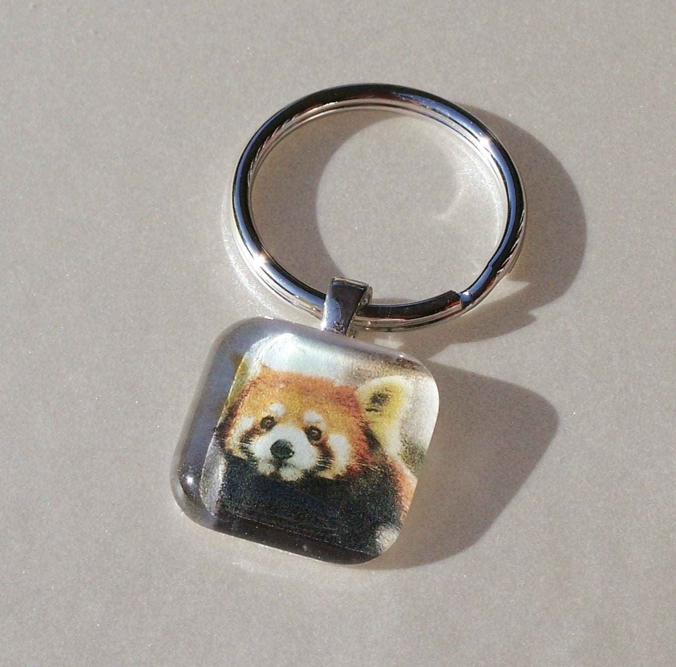 Red Panda Keychain by JennieFrances on Etsy