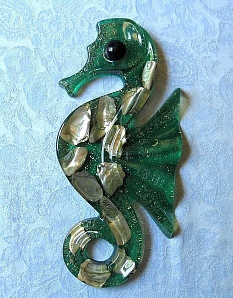 resin seahorse figurine