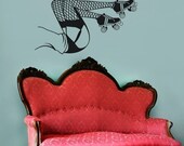 roller derby wall decal