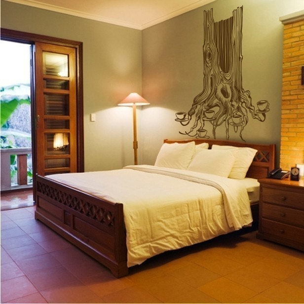 tea tree wall decal large