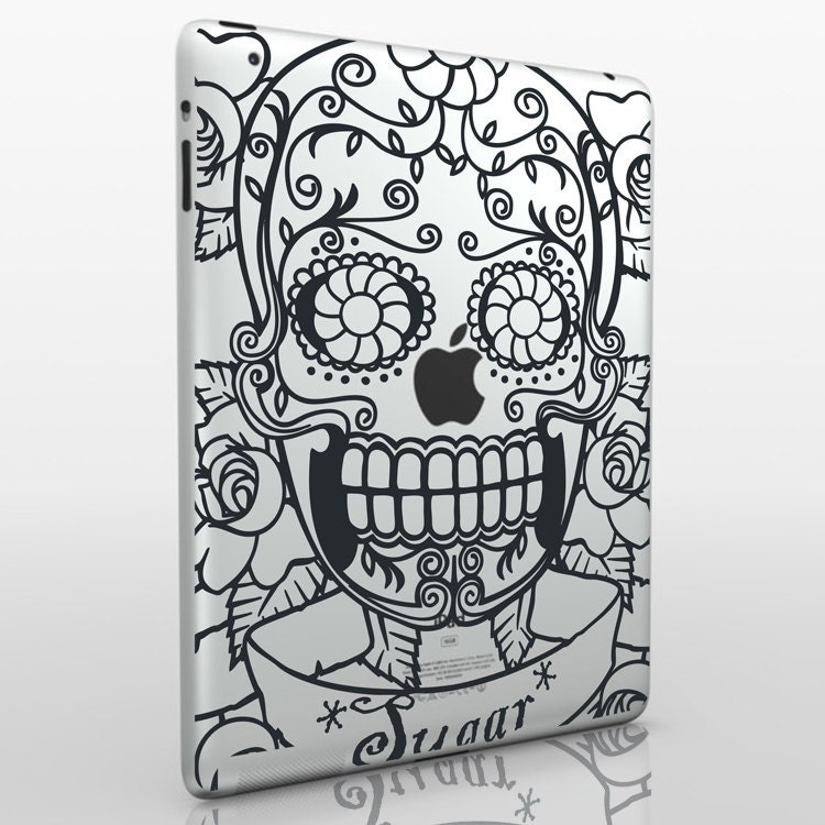 day of the dead iPad decal
