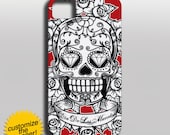 iPhone 5, 4, 4s  slim case sugar skull