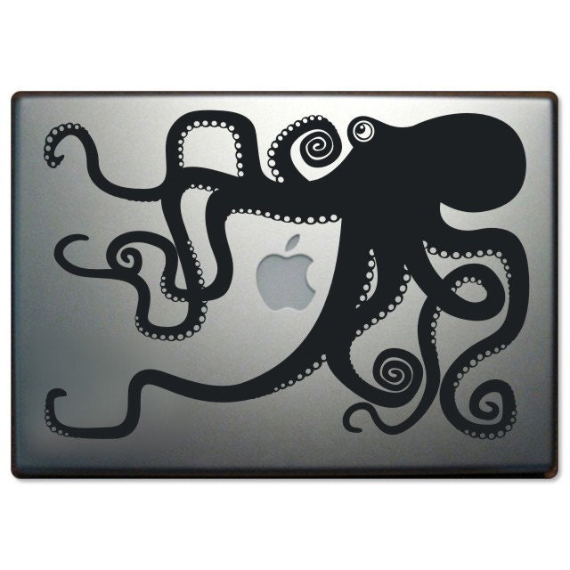 octopus laptop decal