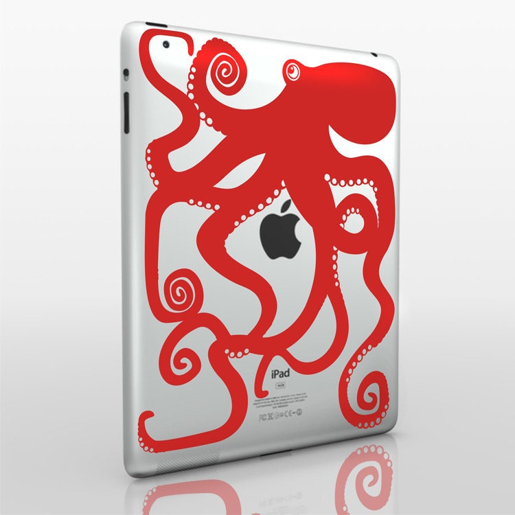 octopus iPad  decal