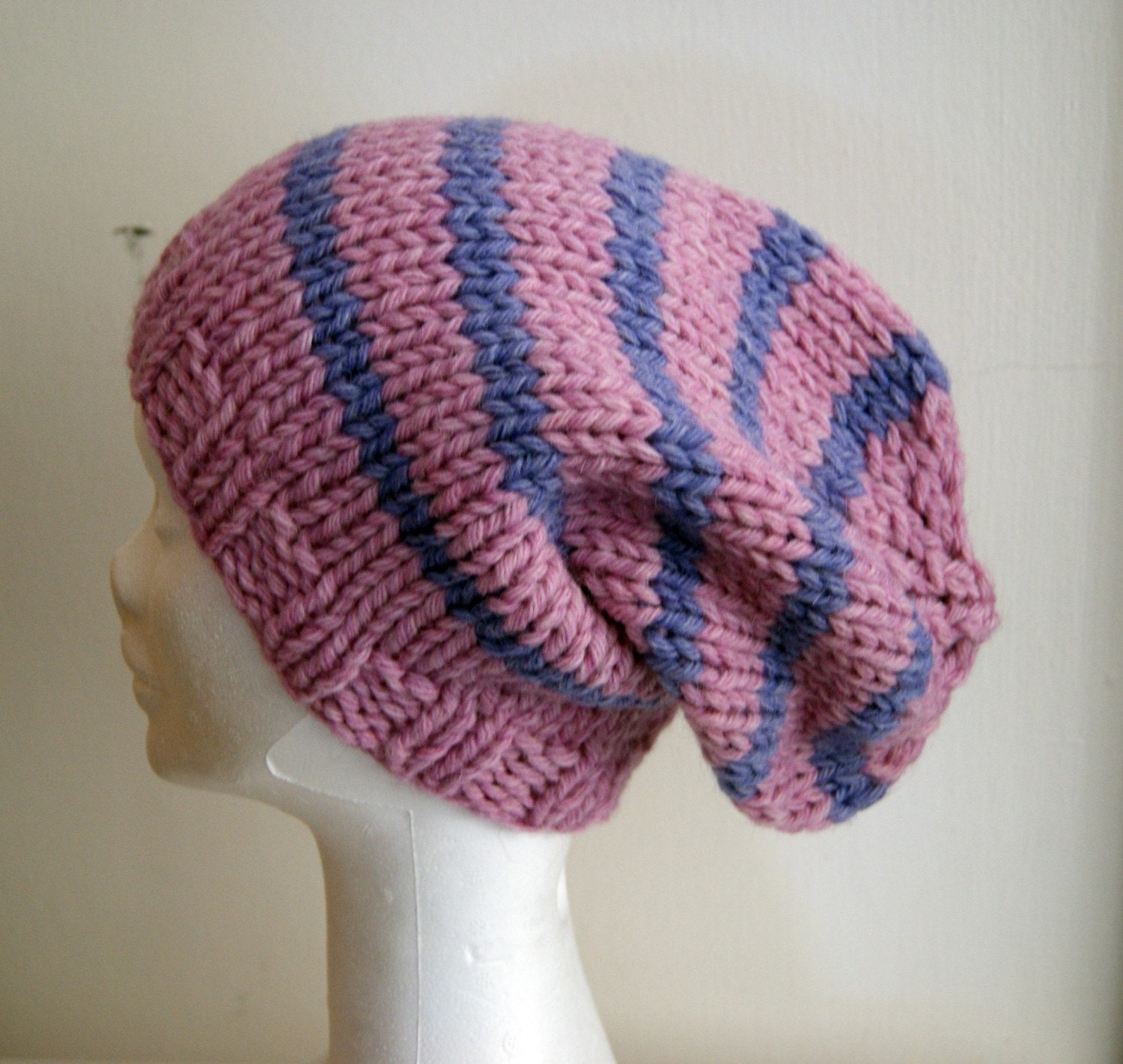 Beanie Slouchy Hat knitted