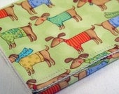 Burp Cloth with Style - Cotton / Organic undyed French Terry - My Dog