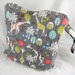 Wet Bag, Diaper Keeper - Water Proof Lining with Zipper Openning - Giraffe Garden Grey