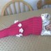 Pink flowery baby cocoon/baby sock