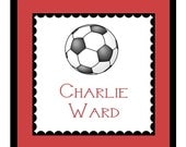 Soccer / Sports Gift Sticker, Enclosure Card, Book Plate or Address Label