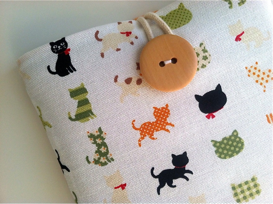 Kindle Fire Case, Kindle Cover, Kindle Paperwhite, Fire HD, Nexus 7 or Custom Padded eReader Tablet Case - Cute Cats