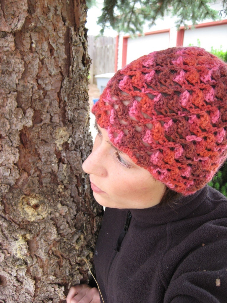 PATTERN Crochet Beanie Summer Seashells Crochet Hat PDF Pattern