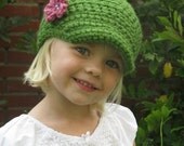 PATTERN Crochet Newsboy Hat Baby Child Beanie PDF Pattern