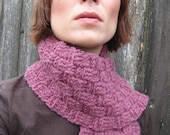 PATTERN - Crochet Scarf in Waffle-stitch - PDF