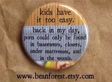 back in my day... - pinback button badge