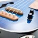 Les Paul style Tenor ukulele blue burst semi-hollow electric