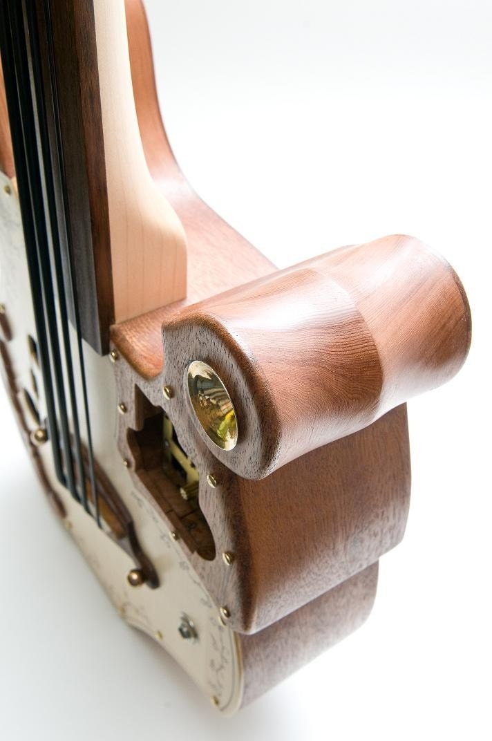 Steampunk ukulele Bass 20" scale acoustic/electric