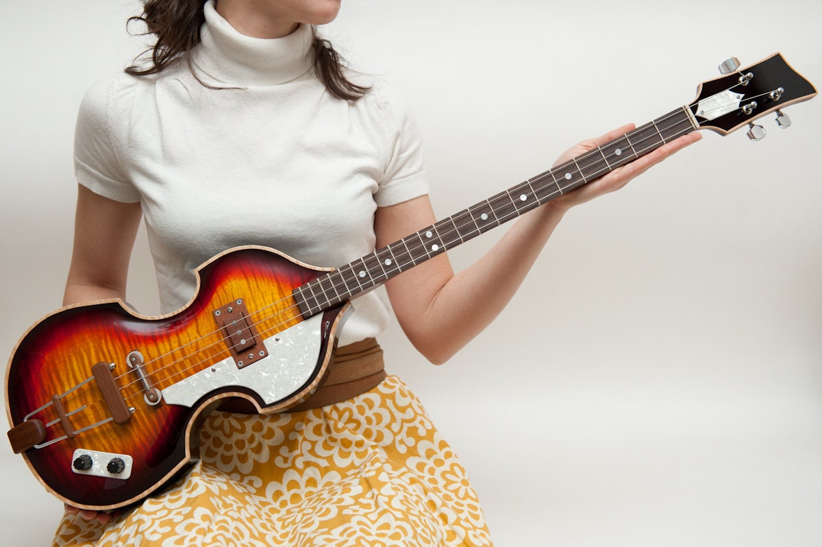 3 string electric Violin Guitar  ( hofner style setup)