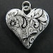 Dede's Doodle Art Heart Pendant