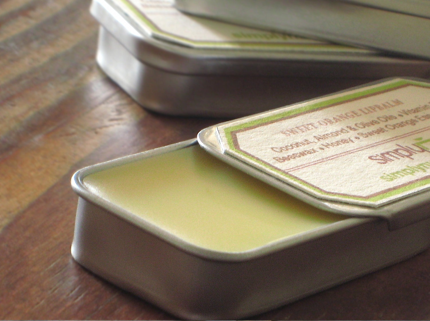 All Natural-Organic Peppermint, Rose & Lavender, Sweet Orange, Sandalwood, or Jasmine LIP BALM - Wedding and Baby Shower FAVORS