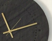60 Minutes Large Salvaged Slate Minimalist Wall Clock