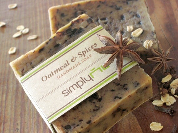 10% OFF - Oatmeal Chai Handmade Cold Process Natural Soap