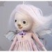 Reserved - Candy Fairy Art Doll - Violet Lollipop Candy Doll handmade Fairy by the Filigree - Purple