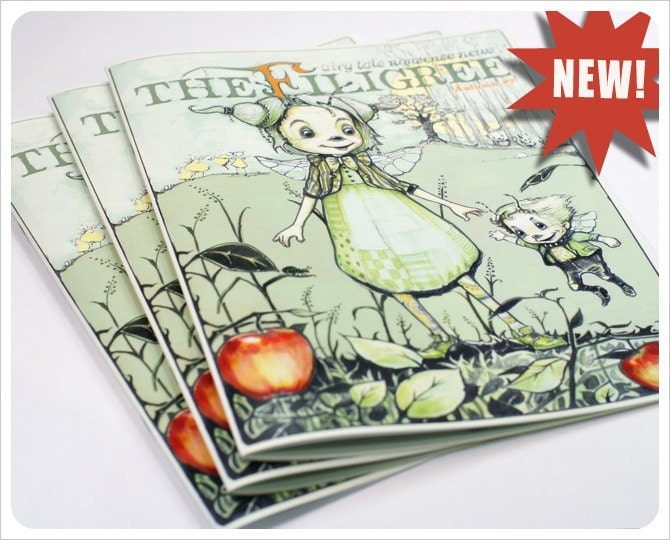 Fairy Tale Zine by the Filigree - Fiction Nonsense News Zine -  Issue 7 Autumn Full Color