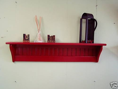 Red Wall Shelves