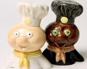 Doughboy Goes MultiGrain Ceramic Salt and Pepper Shakers
