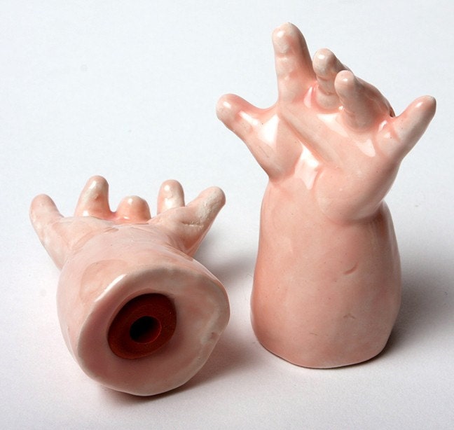 Baby Hands Ceramic Salt and Pepper Shakers - Help Them Please