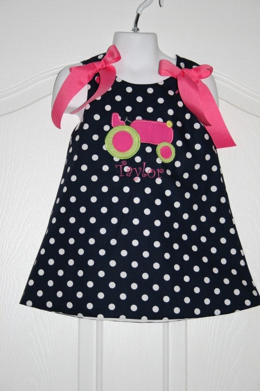 Tractor dress Size 6mo to 5T