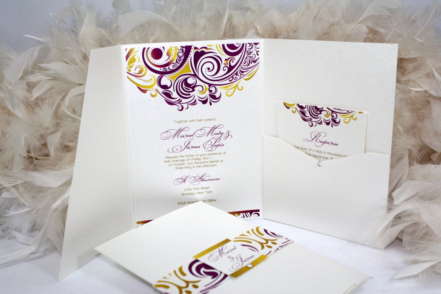 Unique Pattern Wedding Invitation Il_170x135