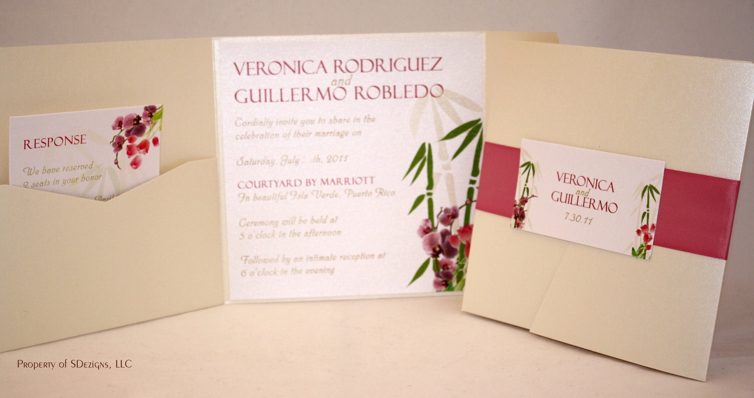 Tropical Wedding Invitation Il_570xn