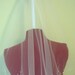 Custom made for TAHLIA1435 BRIDAL Single Tier White Pencil Edge with Swarovski Pearls Shoulder Length