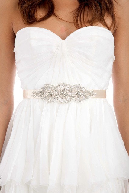 FIONA - Lux Collection - Beaded Applique Sash