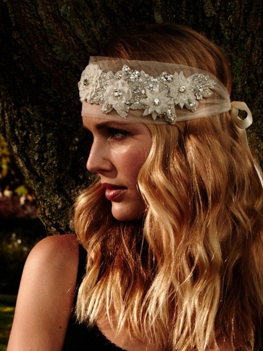 314 - Franchesca Lux Headpiece -  bridal comb rhinestone comb crystal comb veil comb bridal brooch bridal head piece swarovski