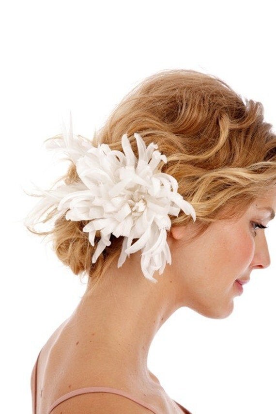 MILA- Silk Spider Mum, flower, bridal, hair, fascinator, headpiece, clip