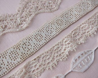 antique lace trim lot 15 destash