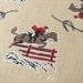 Lot 100 pieces vintage cotton Horse jumping equestrian motif 40s 50s