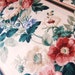 Floral striped chintz vintage 4 yards