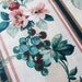 Floral striped chintz vintage  4 yards