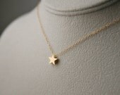 Wish - Gold Star Necklace - Minimalist & Modern