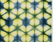 Hand Dyed Shibori Fabric - Nikaho - One Half Yard